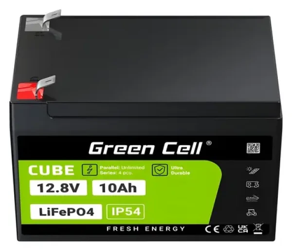 Green Cell LFPGC12V10AH / Batéria LiFePO4 / 12,8V / 10Ah / 128Wh (LFPGC12V10AH)