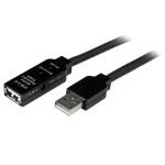 StarTech predlžovací kábel USB čierna / Kábel USB / USB-A / 20 m (USB2AAEXT20M)