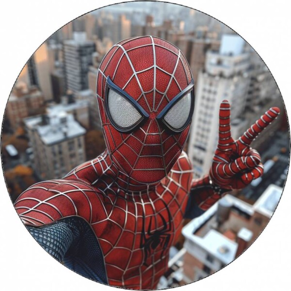 Jedlý papier Spider-Man selfie 19,5 cm - Pictu Hap - Pictu Hap