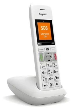 Gigaset E390 biela / Bezdrôtový telefón / DECT / Telefónny zoznam 200 kontaktov / Babyfón (S30852-H2908-C102)