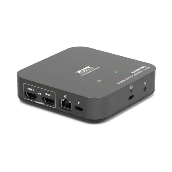PORT CONNECT Dokovacia stanica USB-C kancelárska / Dokovacia stanica / 2x HDMI 4K 60Hz / USB-C PD 85W / 11v1 (901908V2EU)