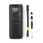Nedis PAAC10BK / Dobíjací vzduchový kompresor / 0.1 - 10.3 Bar / merač tlaku (PAAC10BK)