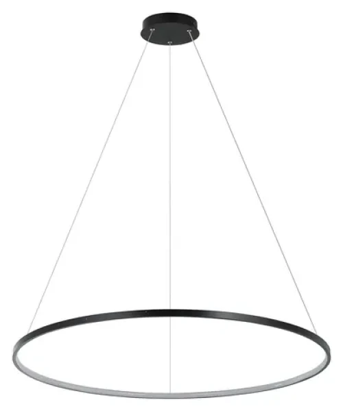 Light Presti Ring 48W / Závesné LED svietidlo / kruhové (LP-909/1P L BK CCT)