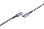 Shiverpeaks USB-C predlžovací kábel / Predlžovací kábel / USB-C(M) - USB-C(F) / USB 3.2 / PD / textilný / 1,5 m (BS14-74006)