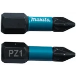 Makita E-12376 Impact Black / torzný bit 1/4" / PZ2 25mm / 25ks (E-12376)