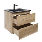 Kúpeľňová skrinka 2 zásuvková s umývadlom SAT B-Way 59x50x45 cm dub mat BWAY260OAKU4B2B BWAY260OAKU4B2B