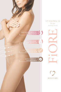 Fiore Fit Control 20 den M5204 farba:svetlá prírodná 3-M