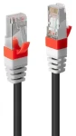 Lindy Cat6A S/FTP PIMF černá 2m / Patch kabel / LSZH / RJ45-RJ45 / 10Gbit (45364)