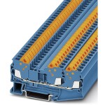 Feed-through terminal block QTC 2,5-TWIN BU 3206461 Phoenix Contact; 3206461