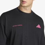 Tričko adidas Adi365 Cheering T-Shirt Black/ Shock Pink L