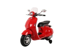 Mamido Detský elektrický skúter Vespa GTS červený