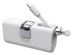 Trust Pacto 5000 PD Pocket biela / Powerbanka / 5000 mAh / USB-C PD / 20W / LED displej (26105)