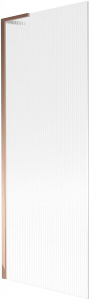 MEXEN/S - Next L vaňová zástena FIX 70 x 150, prúžky, ružové zlato 895-070-000-03-09-60