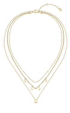 Hugo Boss Trojitý pozlátený náhrdelník s kryštálmi Selena 1580766