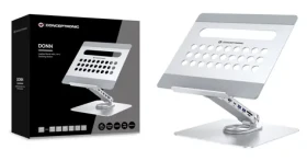 Conceptronic DONN27G strieborná / Dokovacia stanica so stojanom / USB-C / HDMI / 2x USB-A 3.2 / Čítačka kariet (DONN27G)