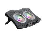 Havit F2072 RGB / chladiaca podložka pre notebook / pre 9 - 17 / 2x ventilátor / RGB (F2072)