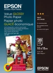 Epson Value Glossy Photo Paper 10x15 / Fotopapier / Lesklý / 183 g/m2 / 20 listov (C13S400037)