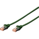 Digitus Cat6 S/FTP zelený / Patch kábel / 2x RJ45 / 0,5 m / AWG 27/7 (DK-1644-005/G)
