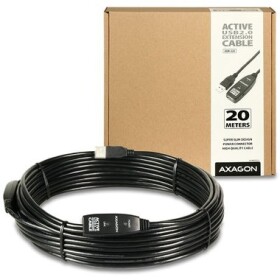 Axagon aktívna predĺžka USB2.0 20m / repeater kábel (ADR-220)