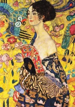 ENJOY Puzzle Gustav Klimt: Dáma s vejárom
