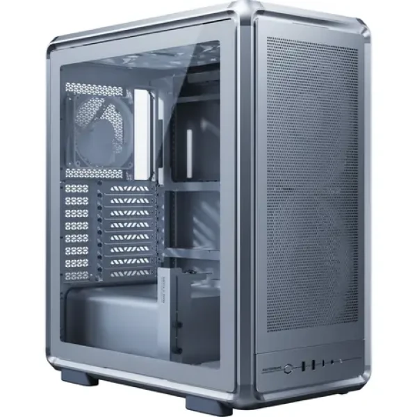 Cooler Master Masterframe 500 Mesh strieborná / SSI-CEB / 2x USB-A 3.2 / 1x USB-C 3.2 / 2x 200mm / 1x 120mm / bez zdroja (MF500M-SHNN-S00)