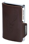 Kožená mini peňaženka Mondraghi Silhouette Classic Deer Brown