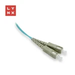 Lynx SC/SC / Optický patch kábel / Duplex / OM3 / 50/125 µm MM / 0,5 m (LX-DPX-SC/SC-OM3-05)