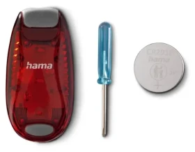 HAMA Výstražné svetlo s klipom 2 ks / Výstražné svetlo / 3 režimy svietenia / IP44 (228618)