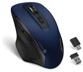Connect IT Dual SmartSwitch modrá / Bezdrôtová optická myš / USB-AC prijímač / 1x AA (CMO-3100-BL)