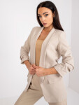Dámske sako MA-7684 - FPrice XXL smetanová