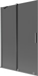 MEXEN/S - Velar dvojkrídlová posuvná vaňová zástena 120 x 150, grafit, grafit kartáčovaná 896-120-000-41-66
