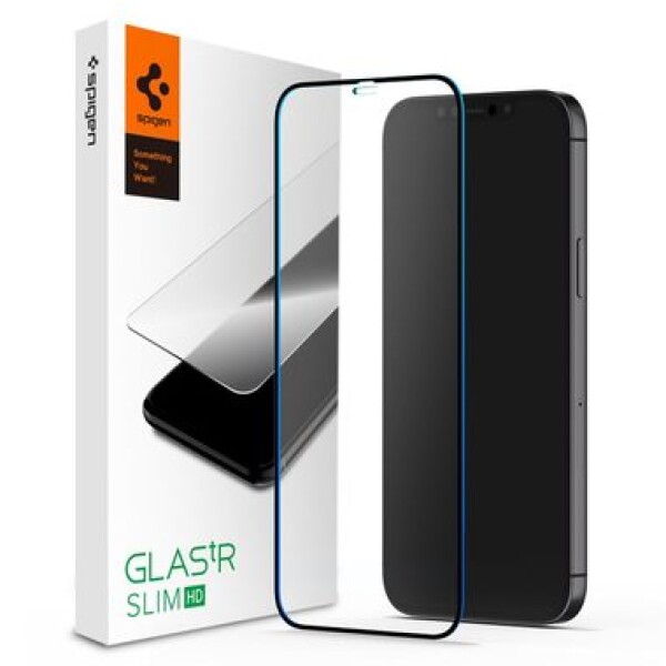 Spigen Glass Full Cover HD ochranné sklo pre Apple 12 amp; 12 Pre čierna (AGL01512)