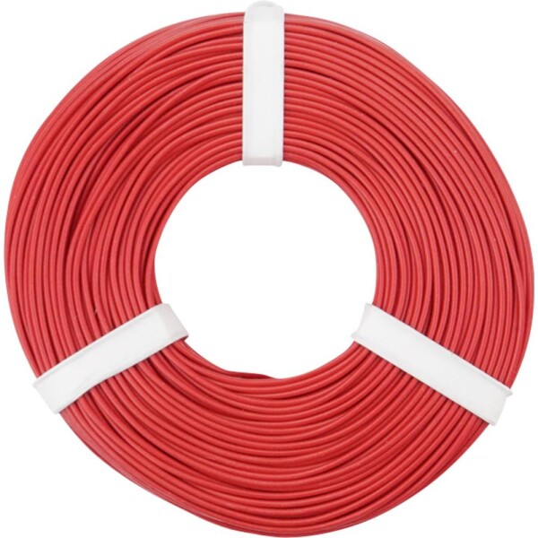 Donau Elektronik 125-050 opletenie / lanko, 1 x 0.25 mm², červená, 50 m; 125-050