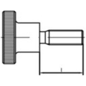 TOOLCRAFT TO-5447901 ryhovaná skrutka M6 10 mm DIN 464 mosaz 25 ks; TO-5447901