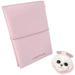 Nimmy Big Eyed Pet 2.0 Dog ružová / Zápisník s perom / Umelá koža a textil (N-XDY-SZB-02A-D)