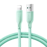 Joyroom Multi-Color Series S-A34 Nabíjací kábel USB-A (M) - Lightning (M) 3A 1m zelená (6941237110541)