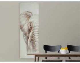 Ručne maľovaný obraz Slon 40x120 cm%