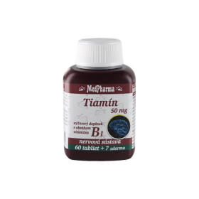 MEDPHARMA Tiamín 50 mg + vitamín B1 60 + 7 tabliet ZADARMO