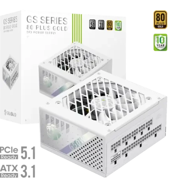 Gamemax GS 650G WH biela / Zdroj / SFX / 650W / Plne modulárne (GS 650G WH)