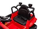 Mamido Mamido Elektrické autíčko OFFROAD červené 12V Vysoký podvozok, široké sedadlo, Odpružené nápravy, 2,4 GHz Diaľkové ovládanie LED svetlá