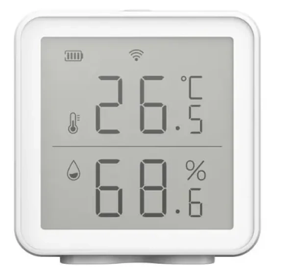 IQtech SmartLife TH01 biela / Wi-Fi Senzor teploty a vlhkosti / displej (IQTA128)