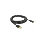 DeLock USB-A (M) - USB-C (M) 3M čierna / Kábel / USB 2.0 / 480 Mbit/s / max. 3 A (85209)