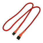 Nanoxia predlžovací kábel 3-pin Molex 60cm červená (NX3PV60R)