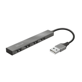 TRUST HALYX strieborná / USB HUB / 4x USB-A (23786)