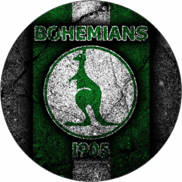 Jedlý papier Logo Bohemians 1905 čierny podklad 19,5 cm - Pictu Hap - Pictu Hap