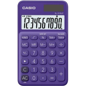 Casio SL-310UC vrecková kalkulačka fialová Displej (počet miest): 10 solárny pohon, na batérie (š x v x h) 70 x 8 x 118 mm; SL-310UC-PL