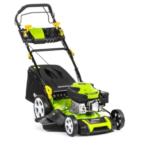 Fieldmann FZR 4618-144BV / Benzínová kosačka s pojazdom / OHV RATO 144cc 2.5 kW / záber 46 cm / kôš 65 l / do 1200 m2 (50004072)