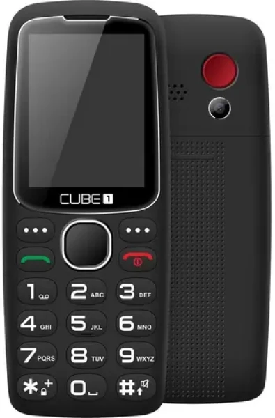 CUBE1 S300 Black / CZ distribúcia / 2.4 / Rádio / Dual SIM / 1.3MPx / Pamäťová karta / čierna (CUS300BL)