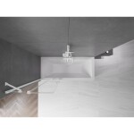 MEXEN/S - Velar Dvojkrídlová posuvná vaňová zástena 75 x 150, transparent, biela 896-075-000-01-20