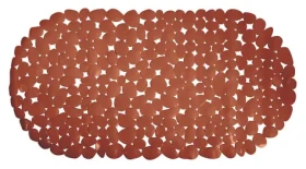 MSV GALETS protišmyková podložka do vane terakota / PVC / 35 x 68 cm